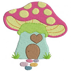 Stickdatei - Pilzhaus